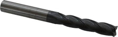OSG - 5/8", 3" LOC, 5/8" Shank Diam, 6" OAL, 4 Flute, Solid Carbide Square End Mill - Single End, TiAlN Finish, Spiral Flute, 30° Helix, Centercutting, Right Hand Cut, Right Hand Flute, Series 484 - Americas Industrial Supply