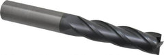 OSG - 3/4", 3" LOC, 3/4" Shank Diam, 6" OAL, 4 Flute, Solid Carbide Square End Mill - Single End, TiAlN Finish, Spiral Flute, 30° Helix, Centercutting, Right Hand Cut, Right Hand Flute, Series 484 - Americas Industrial Supply