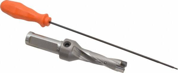 Kennametal - 15.88 to 16.38mm Diam, 3xD, 48mm Max Depth, 3/4" Shank Diam, 2.65" Flute, 139.7mm OAL, Replaceable Tip Drill - KSEM0625 Insert, 1 Seat Size, Series KSEM - Americas Industrial Supply