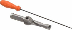 Kennametal - 15.88 to 16.38mm Diam, 3xD, 48mm Max Depth, 3/4" Shank Diam, 2.65" Flute, 139.7mm OAL, Replaceable Tip Drill - KSEM0625 Insert, 1 Seat Size, Series KSEM - Americas Industrial Supply