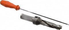 Kennametal - 17.46 to 17.96mm Diam, 3xD, 54mm Max Depth, 3/4" Shank Diam, 75.18mm Flute, 146.05mm OAL, Replaceable Tip Drill - KSEM0688 Insert, 1 Seat Size, Series KSEM - Americas Industrial Supply