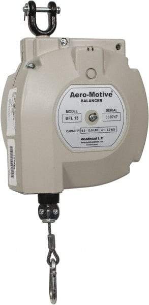 Aero-Motive - 13 Lb Load Capacity, 6.6' Travel Distance, Tool Balancer - Steel Cable, High Impact Composite Housing, Locking Mechanism - Americas Industrial Supply