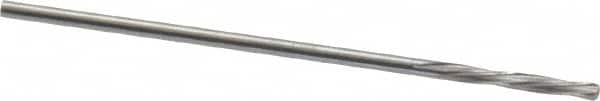 Magafor - #60 Solid Carbide 4 Flute Chucking Reamer - Spiral Flute, 0.0402" Straight Shank, 9/32" Flute Length, 1-5/16" OAL - Americas Industrial Supply