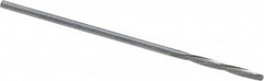 Magafor - #56 Solid Carbide 4 Flute Chucking Reamer - Spiral Flute, 0.0465" Straight Shank, 25/64" Flute Length, 1-9/16" OAL - Americas Industrial Supply