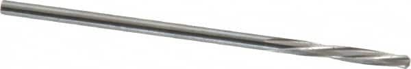 Magafor - 1.5291mm Solid Carbide 4 Flute Chucking Reamer - Spiral Flute, 0.0602" Straight Shank, 25/64" Flute Length, 1-9/16" OAL - Americas Industrial Supply