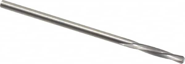 Magafor - 2.1311mm Solid Carbide 4 Flute Chucking Reamer - Spiral Flute, 0.0839" Straight Shank, 7/16" Flute Length, 1-31/32" OAL - Americas Industrial Supply