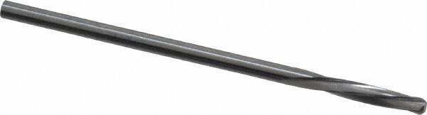 Magafor - 2.159mm Solid Carbide 4 Flute Chucking Reamer - Spiral Flute, 0.085" Straight Shank, 7/16" Flute Length, 1-31/32" OAL - Americas Industrial Supply