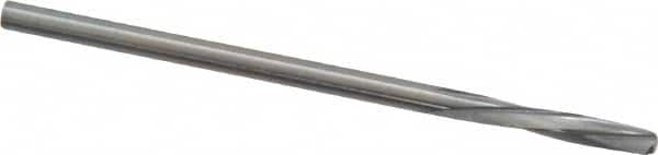 Magafor - #43 Solid Carbide 4 Flute Chucking Reamer - Spiral Flute, 0.089" Straight Shank, 7/16" Flute Length, 1-31/32" OAL - Americas Industrial Supply