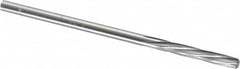 Magafor - 2.54mm Solid Carbide 6 Flute Chucking Reamer - Spiral Flute, 2.54mm Straight Shank, 19/32" Flute Length, 2-1/4" OAL - Americas Industrial Supply