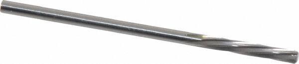 Magafor - 2.5705mm Solid Carbide 6 Flute Chucking Reamer - Spiral Flute, 0.1012" Straight Shank, 19/32" Flute Length, 2-1/4" OAL - Americas Industrial Supply