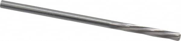 Magafor - 2.5908mm Solid Carbide 6 Flute Chucking Reamer - Spiral Flute, 0.102" Straight Shank, 19/32" Flute Length, 2-1/4" OAL - Americas Industrial Supply
