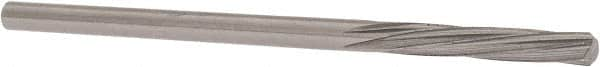 Magafor - 2.7203mm Solid Carbide 6 Flute Chucking Reamer - Spiral Flute, 0.1071" Straight Shank, 19/32" Flute Length, 2-1/4" OAL - Americas Industrial Supply