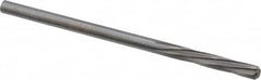 Magafor - #34 Solid Carbide 6 Flute Chucking Reamer - Spiral Flute, 0.111" Straight Shank, 19/32" Flute Length, 2-1/4" OAL - Americas Industrial Supply