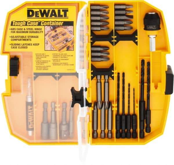 DeWALT - Power Drill Rapid Load Set - For Compact Magnetic Drive Guide Holds 1" Bit Tips - Americas Industrial Supply