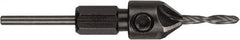 DeWALT - 1/4" Drill Compatibility, 5" Overall Length, Adjustable Depth Drill Countersink - Americas Industrial Supply