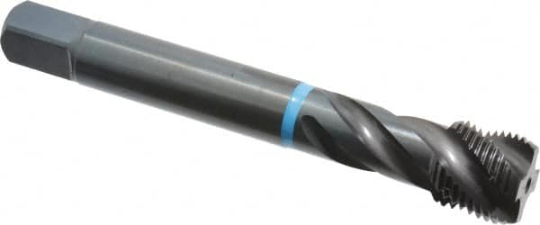 Emuge - 5/8-18 UNF 4 Flute 3B Modified Bottoming Spiral Flute Tap - Cobalt, Oxide Finish, 3.937" OAL, Right Hand Flute, Right Hand Thread, Series Enorm-VA - Americas Industrial Supply