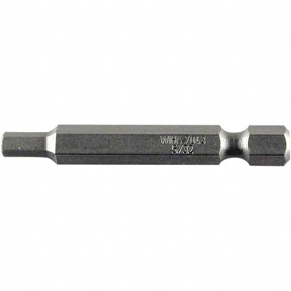 Wiha - 2.5mm Hex Power Bit - 1/4" Drive, 50mm OAL - Americas Industrial Supply