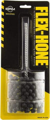 Brush Research Mfg. - 1-7/8" to 2-1/4" Bore Diam, 400 Grit, Boron Carbide Flexible Hone - Extra Fine, 8" OAL - Americas Industrial Supply