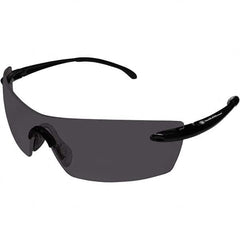Smith & Wesson - Smoke Lenses, Frameless Safety Glasses - Anti-Fog, Scratch Resistant, Polycarbonate Frame, Size Universal, Wrap Around - Americas Industrial Supply