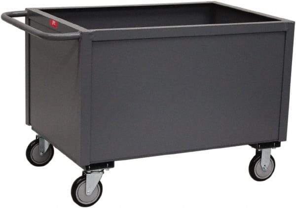 Jamco - 1,200 Lb Capacity, 1 Shelf, 4-Sided Steel Stock Truck - 18" Long x 36" Wide x 31" High, 8" Diam Wheels - Americas Industrial Supply