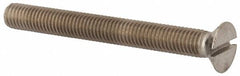 Value Collection - M10x1.50, 90mm OAL Slotted Drive Machine Screw - Flat Head, Grade 316 & A4 Stainless Steel, Uncoated, Without Washer - Americas Industrial Supply