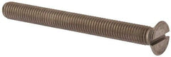 Value Collection - M10x1.50 Metric Coarse, 100mm OAL Slotted Drive Machine Screw - Flat Head, Grade 316 & A4 Stainless Steel, Uncoated, Without Washer - Americas Industrial Supply