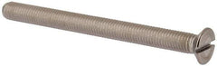 Value Collection - M10x1.50 Metric Coarse, 120mm OAL Slotted Drive Machine Screw - Flat Head, Grade 316 & A4 Stainless Steel, Uncoated, Without Washer - Americas Industrial Supply