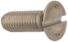 Value Collection - M12x1.75 Metric Coarse, 35mm OAL Slotted Drive Machine Screw - Flat Head, Grade 316 & A4 Stainless Steel, Uncoated, Without Washer - Americas Industrial Supply