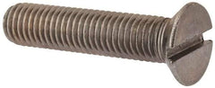 Value Collection - M12x1.75 Metric Coarse, 55mm OAL Slotted Drive Machine Screw - Flat Head, Grade 316 & A4 Stainless Steel, Uncoated, Without Washer - Americas Industrial Supply