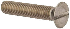 Value Collection - M12x1.75, 60mm OAL Slotted Drive Machine Screw - Flat Head, Grade 316 & A4 Stainless Steel, Uncoated, Without Washer - Americas Industrial Supply