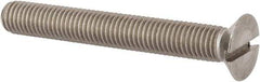 Value Collection - M12x1.75, 90mm OAL Slotted Drive Machine Screw - Flat Head, Grade 316 & A4 Stainless Steel, Uncoated, Without Washer - Americas Industrial Supply