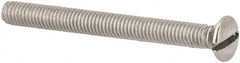 Value Collection - M3x0.50 Metric Coarse, 30mm OAL Slotted Drive Machine Screw - Oval Head, Grade 316 & A4 Stainless Steel, Uncoated, Without Washer - Americas Industrial Supply