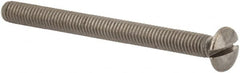 Value Collection - M3x0.50 Metric Coarse, 35mm OAL Slotted Drive Machine Screw - Oval Head, Grade 316 & A4 Stainless Steel, Uncoated, Without Washer - Americas Industrial Supply