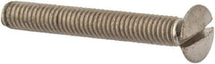 Value Collection - M4x0.70 Metric Coarse, 30mm OAL Slotted Drive Machine Screw - Oval Head, Grade 316 & A4 Stainless Steel, Uncoated, Without Washer - Americas Industrial Supply