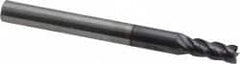 ProMax - 5/32", 3/8" LOC, 3/16" Shank Diam, 2" OAL, 4 Flute, Solid Carbide Square End Mill - Single End, AlTiN Finish, Spiral Flute, 40° Helix, Centercutting, Right Hand Cut, Right Hand Flute, Series 155 - Americas Industrial Supply