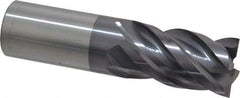 ProMax - 1", 1-3/4" LOC, 1" Shank Diam, 4" OAL, 4 Flute, Solid Carbide Square End Mill - Single End, AlTiN Finish, Spiral Flute, 40° Helix, Right Hand Cut, Right Hand Flute, Series 155 - Americas Industrial Supply