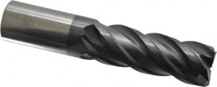 ProMax - 1", 2-3/4" LOC, 1" Shank Diam, 5" OAL, 4 Flute, Solid Carbide Square End Mill - Single End, AlTiN Finish, Spiral Flute, 40° Helix, Centercutting, Right Hand Cut, Right Hand Flute, Series 155 - Americas Industrial Supply