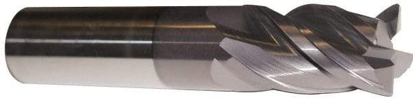 ProMax - 1", 4 Flute, Single End, Solid Carbide, 0.03" Corner Radius End Mill - 4" OAL, 40° Helix, Right Hand Flute, 1-3/4" LOC, Right Hand Cut - Americas Industrial Supply