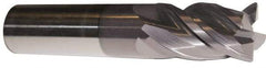 ProMax - 1", 4 Flute, Single End, Solid Carbide, 0.03" Corner Radius End Mill - 4" OAL, 40° Helix, Right Hand Flute, 1-3/4" LOC, Right Hand Cut - Americas Industrial Supply
