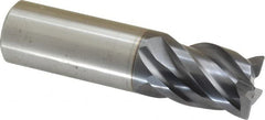 ProMax - 3/4", 4 Flute, Single End, Solid Carbide, 0.03" Corner Radius End Mill - 3" OAL, 40° Helix, Right Hand Flute, 1" LOC, Right Hand Cut - Americas Industrial Supply