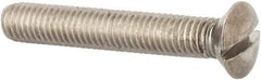 Value Collection - M8x1.25 Metric Coarse, 50mm OAL Slotted Drive Machine Screw - Oval Head, Grade 316 & A4 Stainless Steel, Uncoated, Without Washer - Americas Industrial Supply