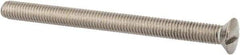 Value Collection - M8x1.25 Metric Coarse, 100mm OAL Slotted Drive Machine Screw - Oval Head, Grade 316 & A4 Stainless Steel, Uncoated, Without Washer - Americas Industrial Supply
