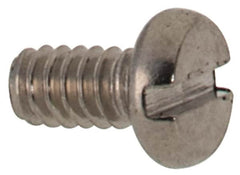 Value Collection - M1.6x0.35 Metric Coarse, 3mm Length Under Head Slotted Drive Machine Screw - Fillister Head, Grade 316 & A4 Stainless Steel, Uncoated, Without Washer - Americas Industrial Supply