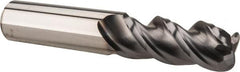 Niagara Cutter - 1/2", 3 Flute, Single End, Solid Carbide, 1/8" Corner Radius End Mill - 3" OAL, 45° Helix, Right Hand Flute, 1-1/4" LOC, Right Hand Cut - Americas Industrial Supply