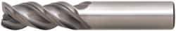 Niagara Cutter - 1/2", 3 Flute, Single End, Solid Carbide, 0.02" Corner Radius End Mill - 3" OAL, 45° Helix, Right Hand Flute, 5/8" LOC, Right Hand Cut - Americas Industrial Supply