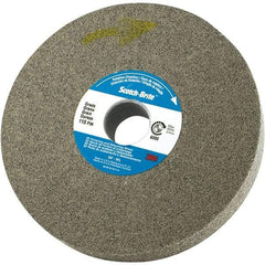 3M - 6" Diam, 0.37" Face Width, 1" Center Hole, Fine Grade, Silicon Carbide Deburring Wheel - Convolute, Density 8 Grade - Americas Industrial Supply