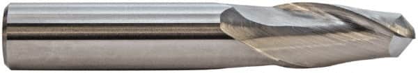 M.A. Ford - 18mm Diam, 35mm LOC, 2 Flute Solid Carbide Ball End Mill - ALtima Finish, Single End, 102mm OAL, 18mm Shank Diam, Spiral Flute - Americas Industrial Supply