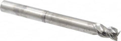 Niagara Cutter - 1/2", 5/8" LOC, 1/2" Shank Diam, 5" OAL, 3 Flute, Solid Carbide Square End Mill - Single End, Uncoated, Spiral Flute, 45° Helix, Centercutting, Right Hand Cut, Right Hand Flute, Series AN345 - Americas Industrial Supply
