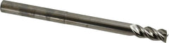 Niagara Cutter - 3/8", 3/4" LOC, 3/8" Shank Diam, 5" OAL, 3 Flute, Solid Carbide Square End Mill - Single End, Uncoated, Spiral Flute, 45° Helix, Centercutting, Right Hand Cut, Right Hand Flute, Series AN345 - Americas Industrial Supply