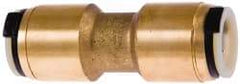 Watts - 3/4 x 1/2" Outside Diam, Lead Free Brass Push-to-Connect Tube Union - 250 Max psi, Tube to Tube Connection, EPDM O-Ring, Lead-Free - Americas Industrial Supply